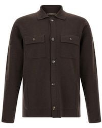 Zanone - Long-Sleeve Cardigan - Lyst