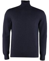 Drumohr - Ribbed Turtleneck Knitted Sweater - Lyst