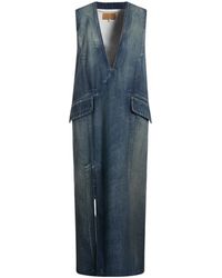 MM6 by Maison Margiela - Denim Sleeveless Dress - Lyst