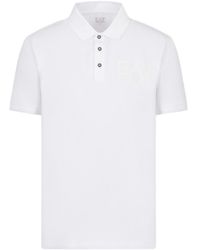 EA7 - Color Collision Logo Polo Shirt - Lyst