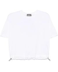 Herno - Bianco Cotton T-Shirt - Lyst