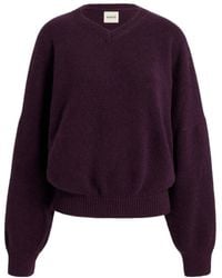 KHAITE - Wolfe V-Neck Jumper - Lyst
