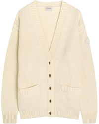 Moncler - V-Neck Knit Cardigan - Lyst
