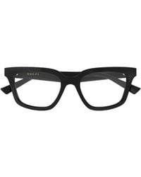 Gucci - Eyewear Rectangle Frame Glasses - Lyst