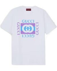 Gucci - Cotton T-Shirt With Print - Lyst