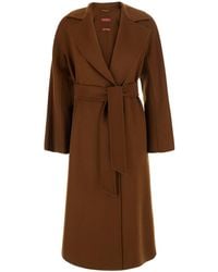 Max Mara - Studio Cles Belted Coat - Lyst
