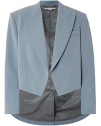 Stella McCartney - Cropped Grain De Poudre Wool-Blend Blazer - Lyst
