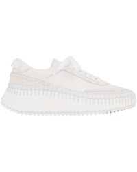 Chloé - Chloé Nama Low-Top Sneakers - Lyst