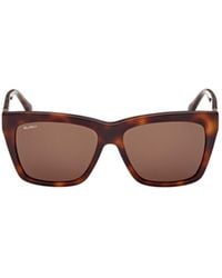 Max Mara - Square Frame Sunglasses - Lyst