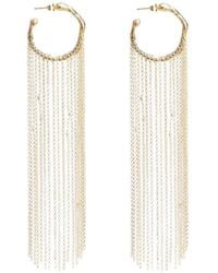 forte_forte - Hoop Sculpture Fringed Earrings - Lyst