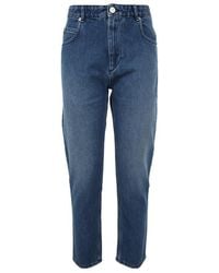 Isabel Marant - Isabel Marant Étoile Mid-Rise Straight-Leg Jeans - Lyst