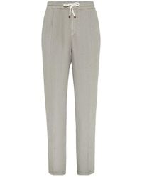 Brunello Cucinelli - Elasticated Waistband Drawstring Pants - Lyst