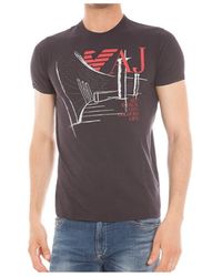 Armani Jeans - Logo Details T-Shirt - Lyst
