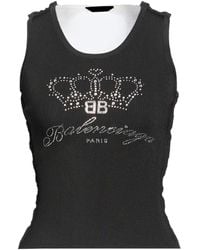 Balenciaga - Color-Block Sleeveless Fitted Top - Lyst
