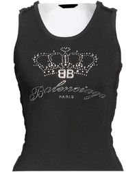 Balenciaga - Color-Block Sleeveless Fitted Top - Lyst