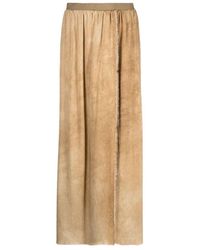 Uma Wang - Distressed Raw-Cut Maxi Skirt - Lyst