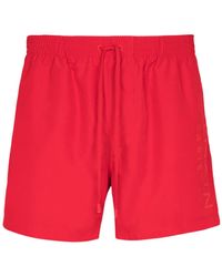 Balmain - Logo Detailed Drawstring Swim Shorts - Lyst