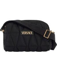 Versace - Logo-Lettering Zipped Camera Bag - Lyst