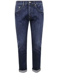 Dondup - Slim-Fit Cuffed Jeans - Lyst