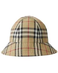 Burberry - Vintage Check Dropped Brim Bucket Hat - Lyst