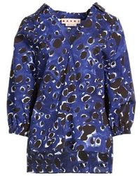 Marni - Colorful V-Neck Long-Sleeved Top - Lyst