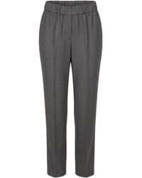 Peserico - Elasticated-Waistband Tailored Trousers - Lyst