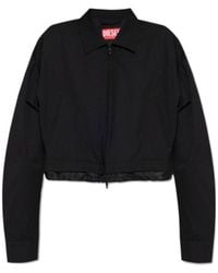 DIESEL - J-Ting Cropped Zip-Front Jacket - Lyst