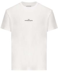 Maison Margiela - Logo Embroidered Crewneck T-Shirt - Lyst