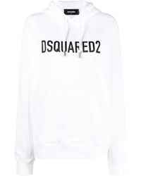 DSquared² - Logo-Printed Drawstring Hoodie - Lyst