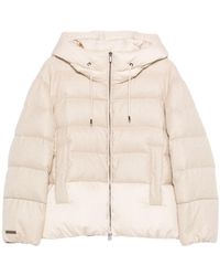 Peserico - Hooded Quilted Jacket - Lyst