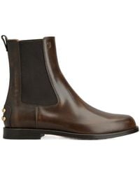 Tod's - Studded Chelsea Ankle Boots - Lyst