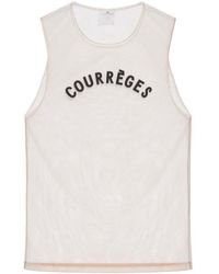 Courreges - Round Neck Sleeveless Vest - Lyst