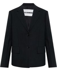 Jil Sander - Notched-Lapel Wool Blazer - Lyst