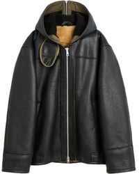 Our Legacy - Blizzard Hooded Leather Jacket - Lyst