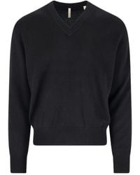 sunflower - V-Neck Wool Knit Sweater - Lyst
