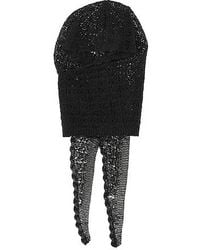 Ganni - Lightweight Knitted Solid Color Beanie - Lyst