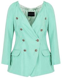 Emporio Armani - Solid-Colored Blazer - Lyst