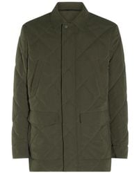 Canali - Quilted Button-Front Coat - Lyst