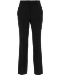 Gucci - Logo Embroidered Tailored Trousers - Lyst