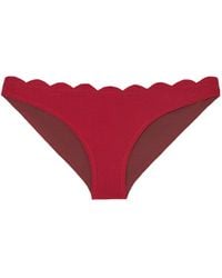 Marysia Swim - Reversible Scalloped Seersucker Bikini Briefs - Lyst