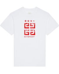Givenchy - 4G Emblem Printed Crewneck T-Shirt - Lyst