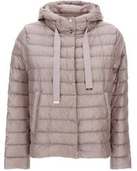Herno - Quilted Hooded Drawstring Puffer Jacket - Lyst