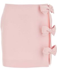 Valentino - High-Waist Cut-Out Mini Skirt - Lyst