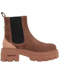 Sergio Rossi - Sr Milla Square-Toe Suede Boots - Lyst