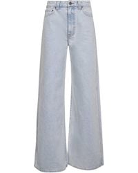 KHAITE - Belt Loop Denim Trousers - Lyst