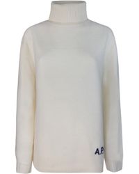 A.P.C. - Turtleneck Long-Sleeved Jumper - Lyst