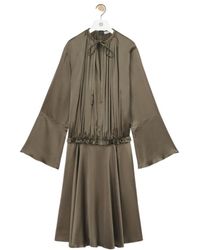 Loewe - Elasticated Waist Long Sleeved Tunic Dress - Lyst