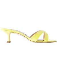 Manolo Blahnik - Open-Toe High-Heeled Sandals - Lyst