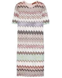 Missoni - Short-Sleeve Mini Dress - Lyst