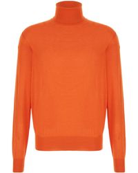 Saint Laurent - Roll-Neck Knitted Jumper - Lyst